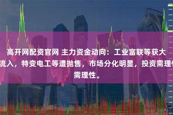 高开网配资官网 主力资金动向：工业富联等获大额流入，特变电工等遭抛售，市场分化明显，投资需理性。